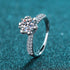 Ice Queen Round Cut Moissanite Engagement Ring Cam - Jewelry